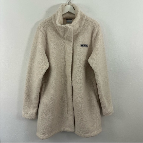 Columbia Panorama teddy bear jacket. Size XXL. Cream Fleece Sherpa coat - Picture 1 of 5